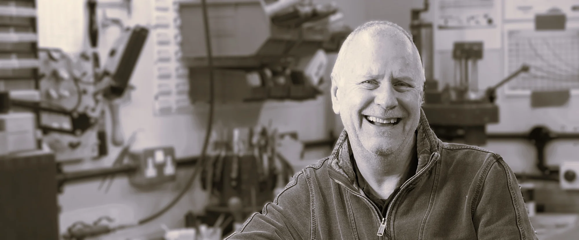 keith watson in the monkhaven silver workshop